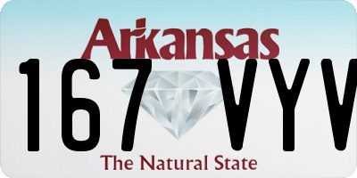 AR license plate 167VYV