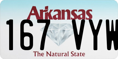 AR license plate 167VYW