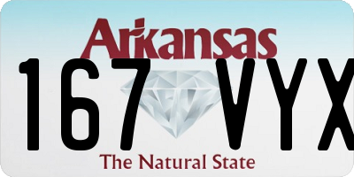 AR license plate 167VYX