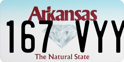 AR license plate 167VYY