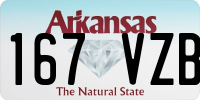 AR license plate 167VZB