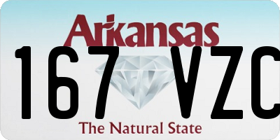 AR license plate 167VZC
