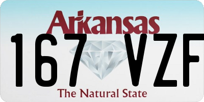 AR license plate 167VZF