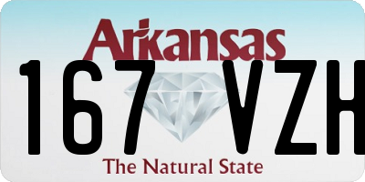 AR license plate 167VZH