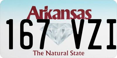 AR license plate 167VZI