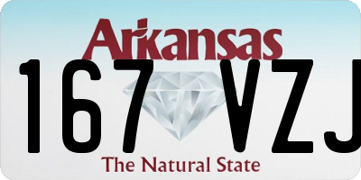 AR license plate 167VZJ