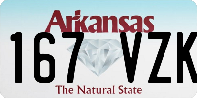 AR license plate 167VZK