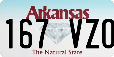AR license plate 167VZO