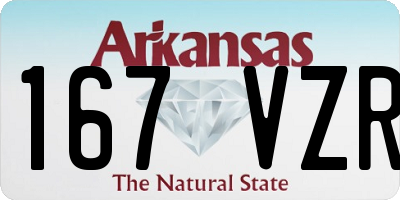 AR license plate 167VZR