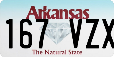 AR license plate 167VZX