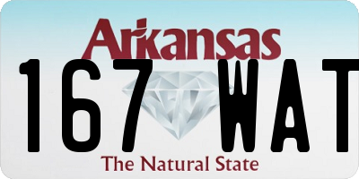 AR license plate 167WAT