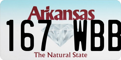 AR license plate 167WBB
