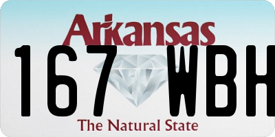 AR license plate 167WBH