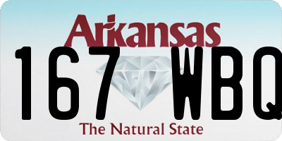 AR license plate 167WBQ