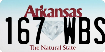 AR license plate 167WBS