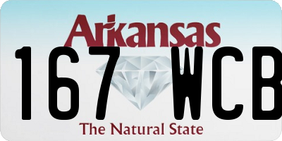 AR license plate 167WCB