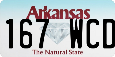 AR license plate 167WCD