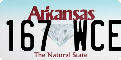 AR license plate 167WCE