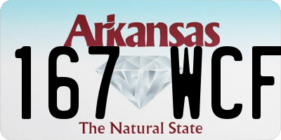 AR license plate 167WCF