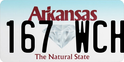 AR license plate 167WCH