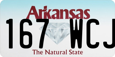 AR license plate 167WCJ