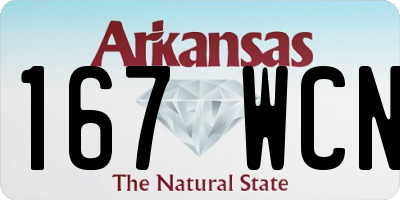 AR license plate 167WCN