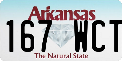 AR license plate 167WCT