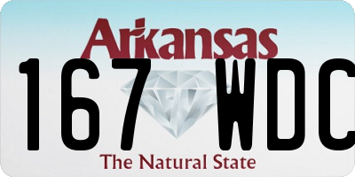 AR license plate 167WDC