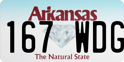 AR license plate 167WDG