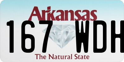 AR license plate 167WDH