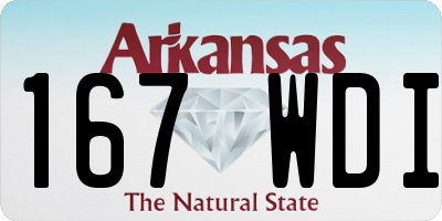 AR license plate 167WDI