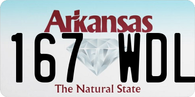 AR license plate 167WDL
