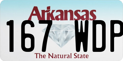 AR license plate 167WDP
