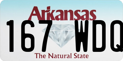 AR license plate 167WDQ