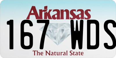 AR license plate 167WDS