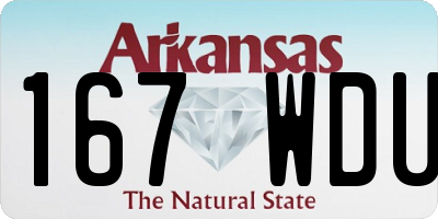 AR license plate 167WDU