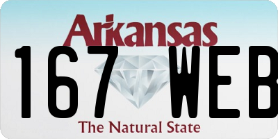 AR license plate 167WEB