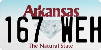AR license plate 167WEH