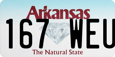 AR license plate 167WEU
