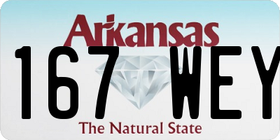 AR license plate 167WEY