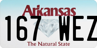 AR license plate 167WEZ