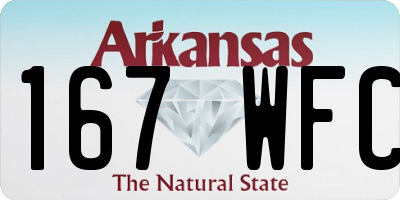 AR license plate 167WFC