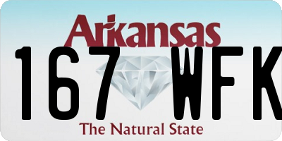 AR license plate 167WFK