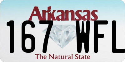 AR license plate 167WFL