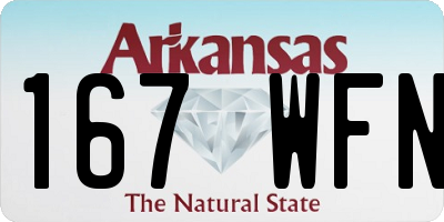 AR license plate 167WFN