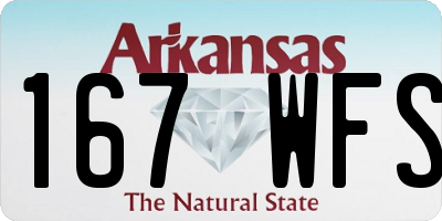 AR license plate 167WFS