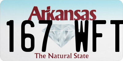 AR license plate 167WFT