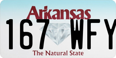AR license plate 167WFY