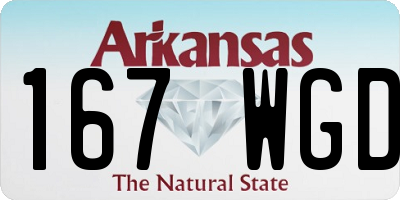 AR license plate 167WGD