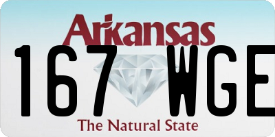 AR license plate 167WGE